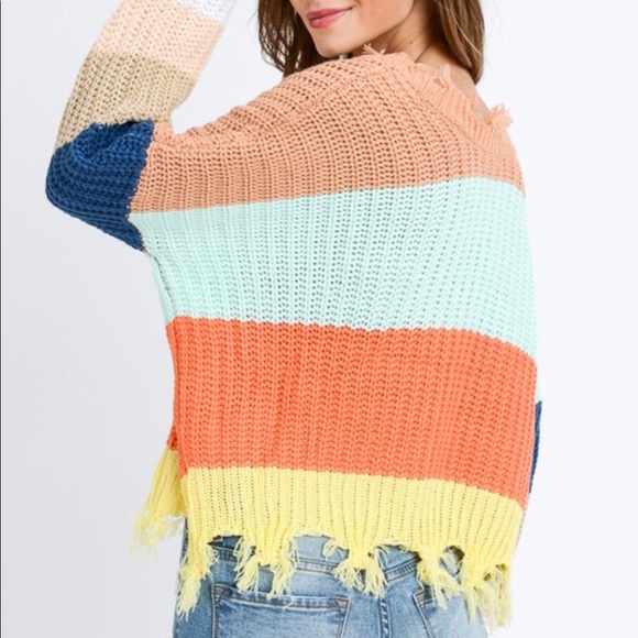 Last 3!!! Color block sweater - Picture 4 of 4